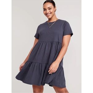 NWT Old Navy Tiered Mini Swing T-Shirt Dress